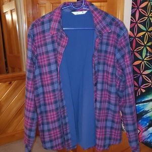Riders by Lee XL Plaid Fleece Lined Button Up